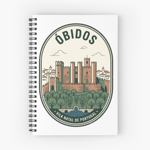 Item preview, Obidos Portugal Medieval Castle Vintage Travel Badge designed and sold by k3rstman1.