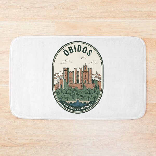 Item preview, Obidos Portugal Medieval Castle Vintage Travel Badge designed and sold by k3rstman1.