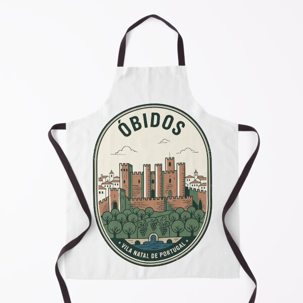 Item preview, Obidos Portugal Medieval Castle Vintage Travel Badge designed and sold by k3rstman1.