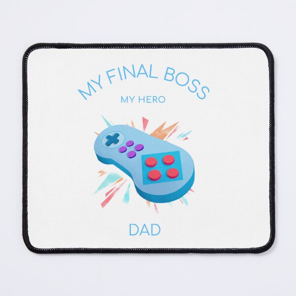 Item preview, My Final Boss My Hero Dad, 90's gaming dad gift father's day designed and sold by KaryNewDesign.