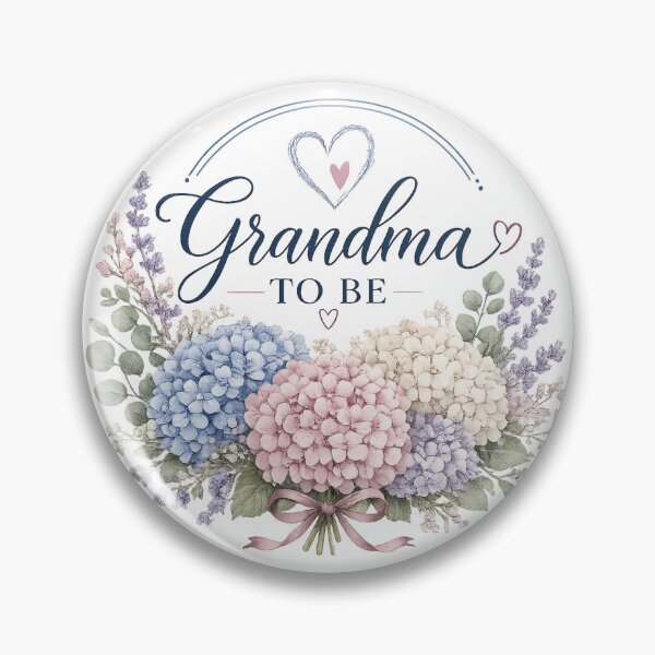 Item preview, Grandma To Be Hydrangea Floral T-Shirt | Pregnancy Announcement Gift | New Grandmother Shirt | Grandma Baby Reveal Tee designed and sold by The Salted Lime Cape Cod .