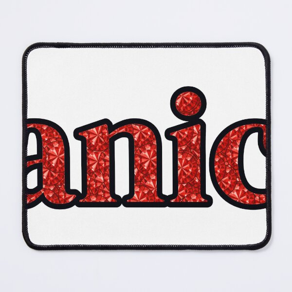 Item preview, Janice Girl Name Red Rhinestone Texture designed and sold by TheIconSmith.