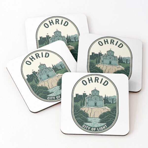 Item preview, Ohrid Macedonia City of Light Vintage Travel Badge designed and sold by k3rstman1.
