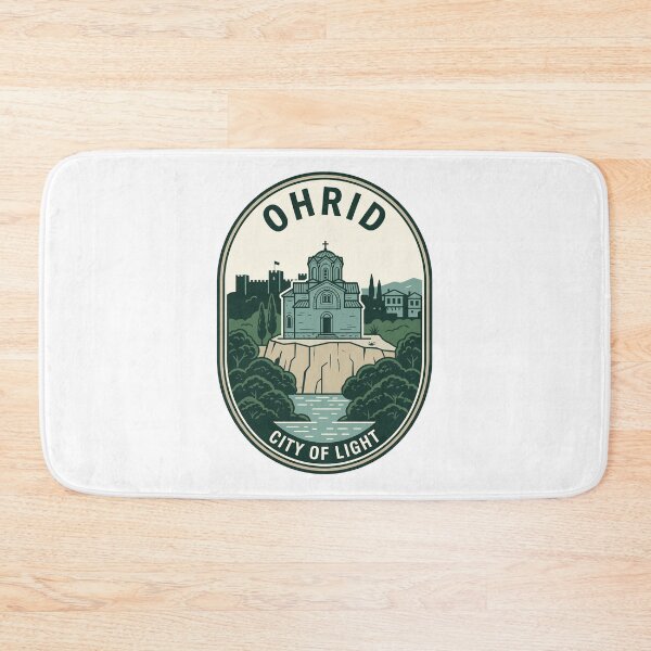 Item preview, Ohrid Macedonia City of Light Vintage Travel Badge designed and sold by k3rstman1.