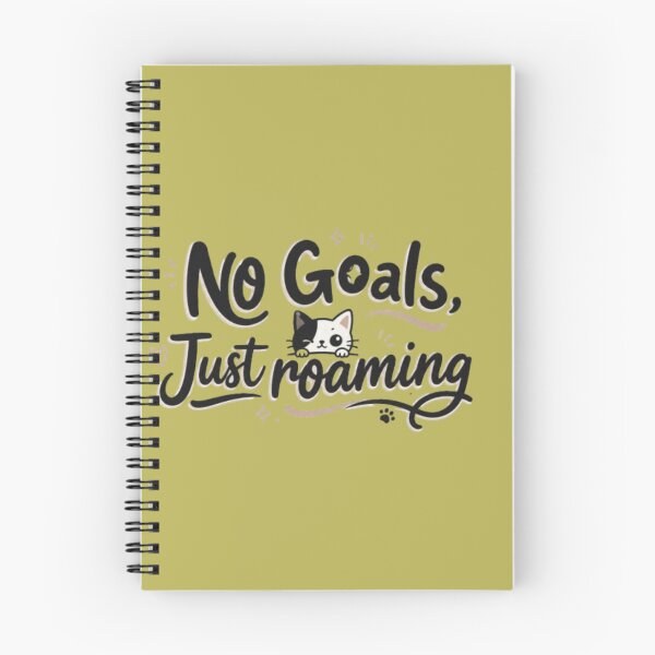 Item preview, No Goals Just Roaming Funny Cat Hat – Cute Cat Quote Dad Hat, Cat Lover Gift Cap designed and sold by IconicDesignsXd.