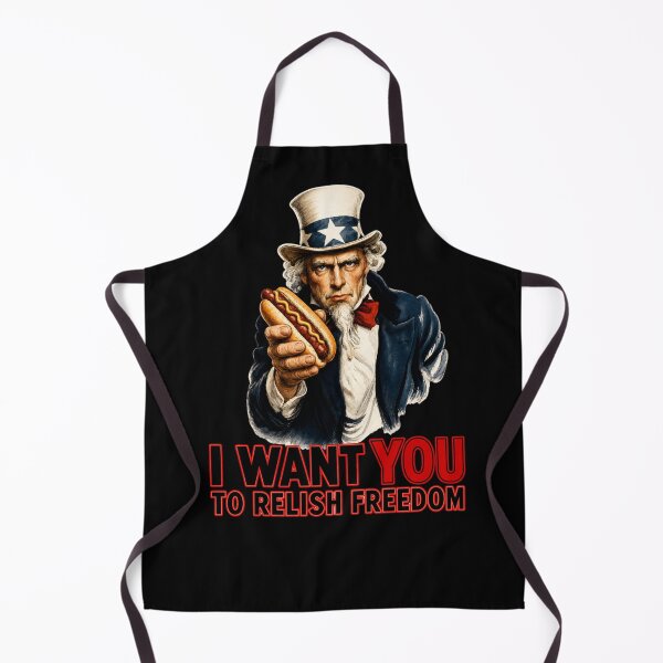 Item preview, Funny Uncle Sam Hot Dog Design designed and sold by TheTrendsDesk.