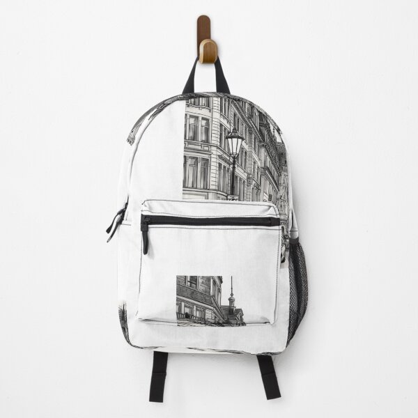 Item preview, Intricate Monochrome City Skyline Line Art designed and sold by TKHdesigns.