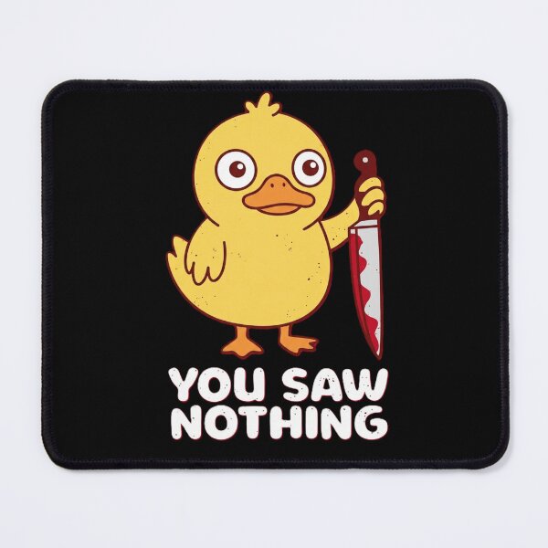 Item preview, Funny killer duck. Stabby psycho animal humor designed and sold by Origaminimal.