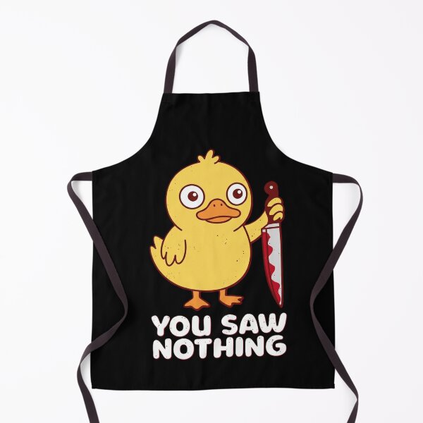 Item preview, Funny killer duck. Stabby psycho animal humor designed and sold by Origaminimal.