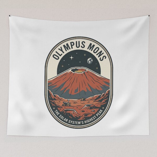 Item preview, Vintage Olympus Mons Mars Volcano Space Travel designed and sold by k3rstman1.