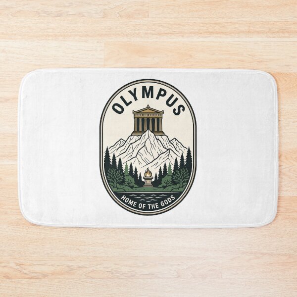 Item preview, Mount Olympus Greek Mythology Temple Mountain Badge designed and sold by k3rstman1.