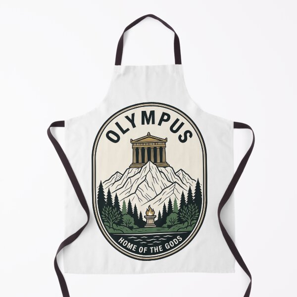 Item preview, Mount Olympus Greek Mythology Temple Mountain Badge designed and sold by k3rstman1.