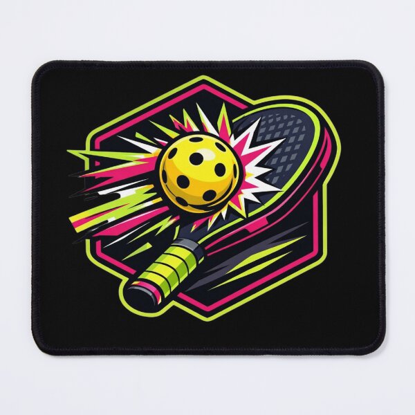 Item preview, Vibrant Pickleball Collision Neon Sports Sticker designed and sold by Timeless Junction.