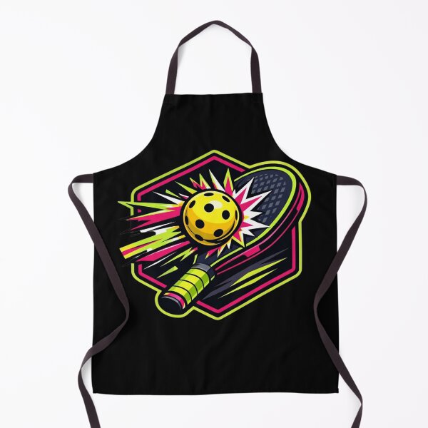 Item preview, Vibrant Pickleball Collision Neon Sports Sticker designed and sold by Timeless Junction.