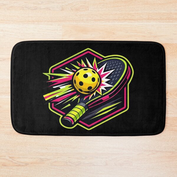 Item preview, Vibrant Pickleball Collision Neon Sports Sticker designed and sold by Timeless Junction.