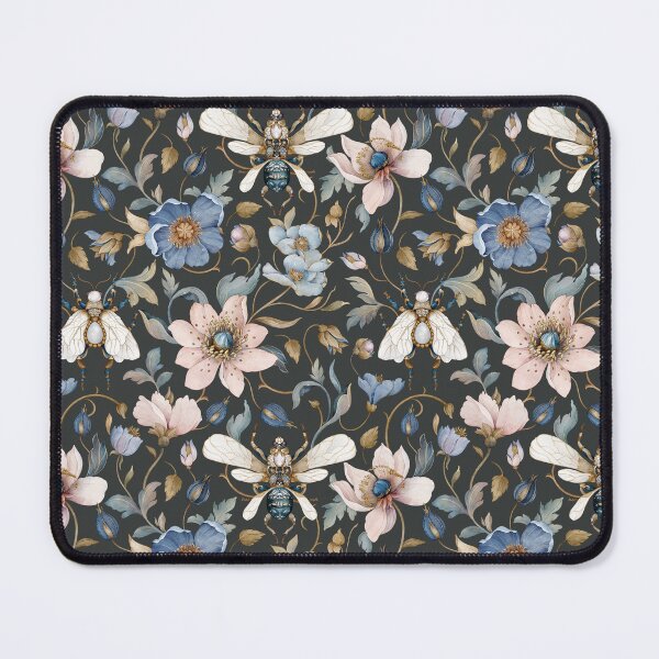 Item preview, Midnight Botanical Garden with Ornamental Bees designed and sold by EmmasStory.