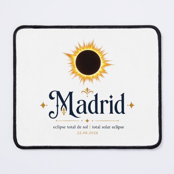 Item preview, Madrid Solar Eclipse 2026 Design designed and sold by Beyond Destinations.