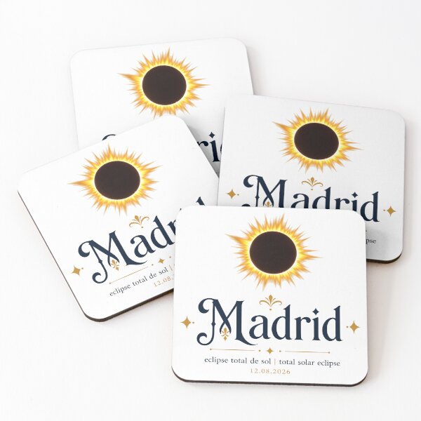 Item preview, Madrid Solar Eclipse 2026 Design designed and sold by Beyond Destinations.