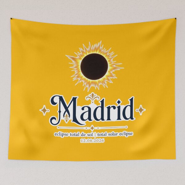 Item preview, Madrid Solar Eclipse 2026 Design designed and sold by Beyond Destinations.