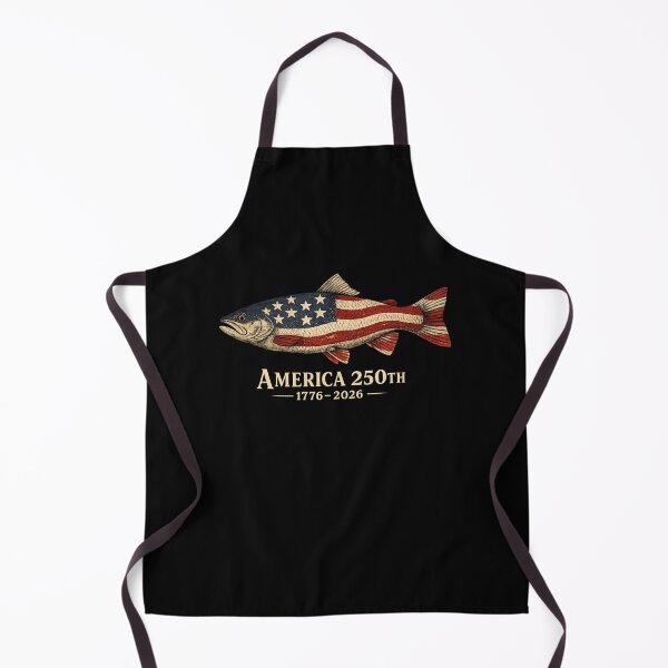 Item preview, America 250th Patriotic Fish | 1776–2026 USA Semiquincentennial Fishing Shirt designed and sold by ArcaneArtistry.