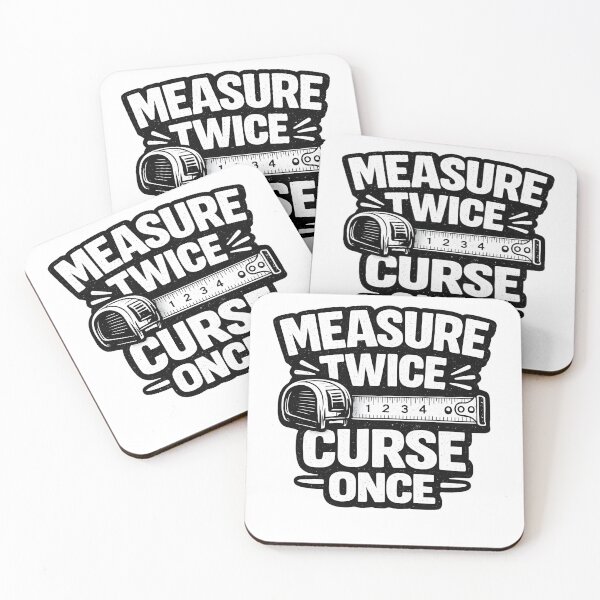 Item preview, Measure Twice Curse Once designed and sold by PatiImagination.