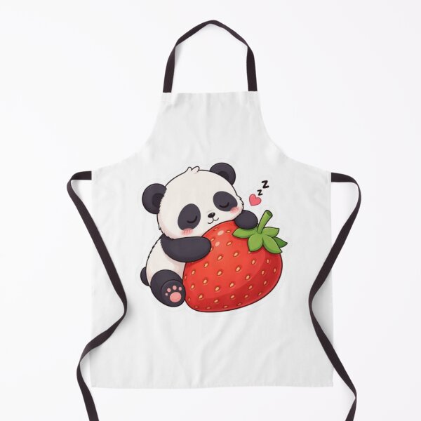 Item preview, Cute Baby Panda Sleeping on Giant Strawberry Sticker designed and sold by Saeed Ahmad.