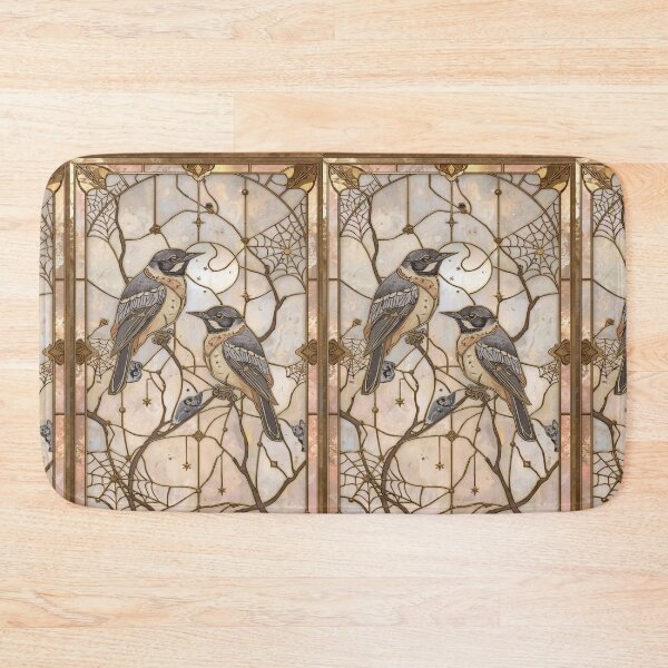 Item preview, Aves Azules en Vitral Celestial designed and sold by BriSher.