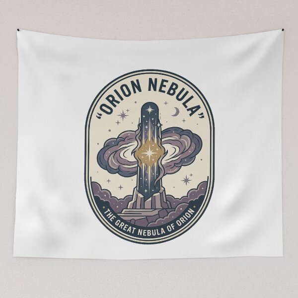 Item preview, Orion Nebula Vintage Celestial Badge designed and sold by k3rstman1.