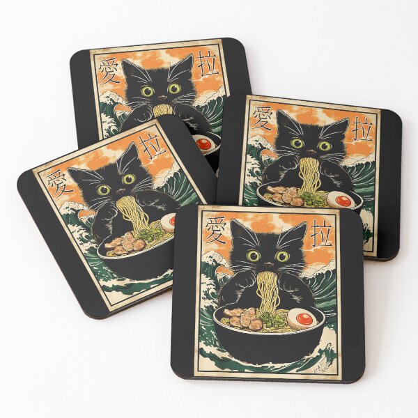 Item preview, Love Ramen Cat Japanese Noodle Food Lover designed and sold by SeraXYZ.