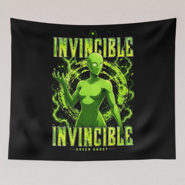 Item preview, invincible green ghost designed and sold by superhetero.