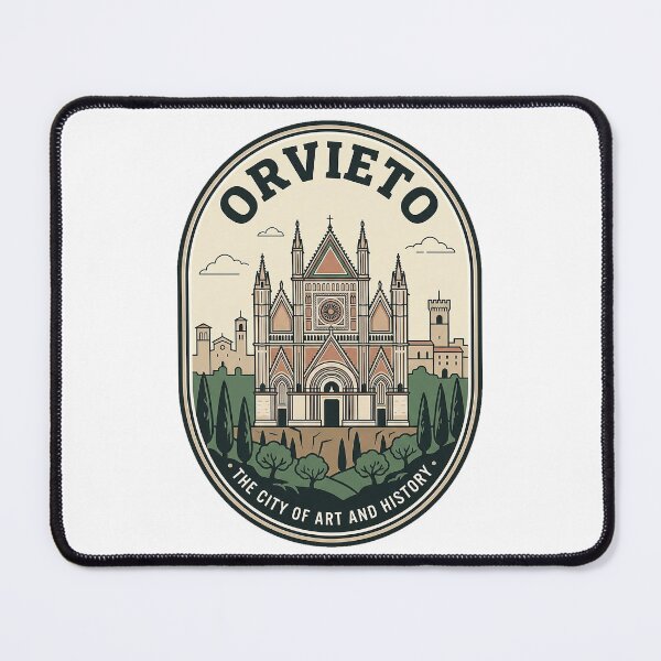Item preview, Vintage Orvieto Italy Travel Badge Duomo Cathedral designed and sold by k3rstman1.