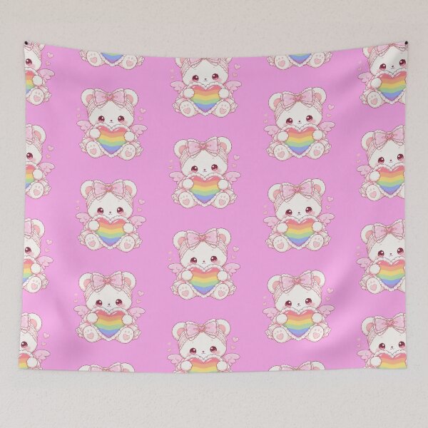 Item preview, Kawaii Pride Bear designed and sold by fadeinkstudio.