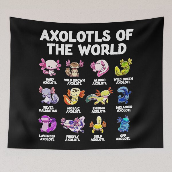 Item preview, Axolotls Of The World Axolotl Pet Owner Amphibian Lover designed and sold by SeraXYZ.