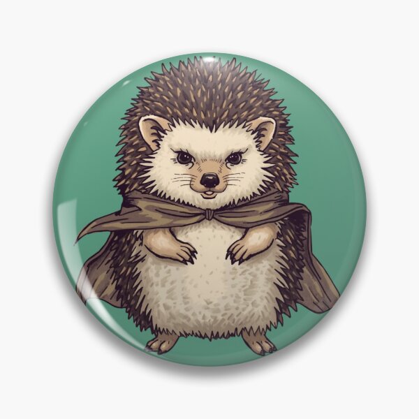 Item preview, A brave hedgehog with a mini cape designed and sold by Art70shop.