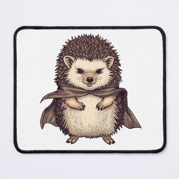 Item preview, A brave hedgehog with a mini cape designed and sold by Art70shop.