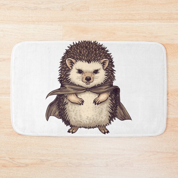 Item preview, A brave hedgehog with a mini cape designed and sold by Art70shop.