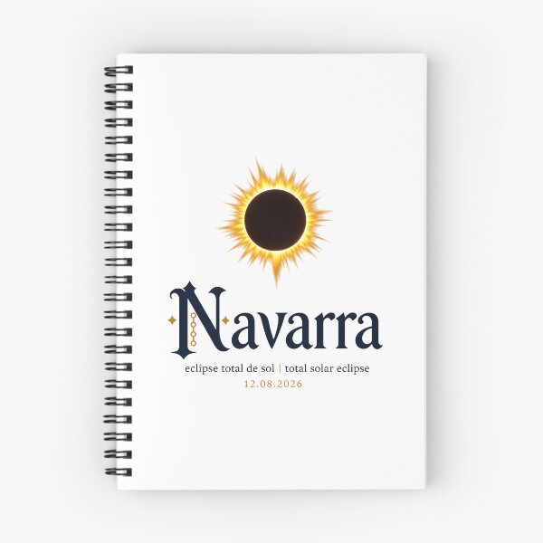 Item preview, Diseño del eclipse solar de Navarra 2026 designed and sold by Beyond Destinations.