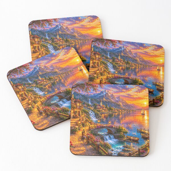 Item preview, Castle Above the Clouds Oil Painting designed and sold by Pond21.