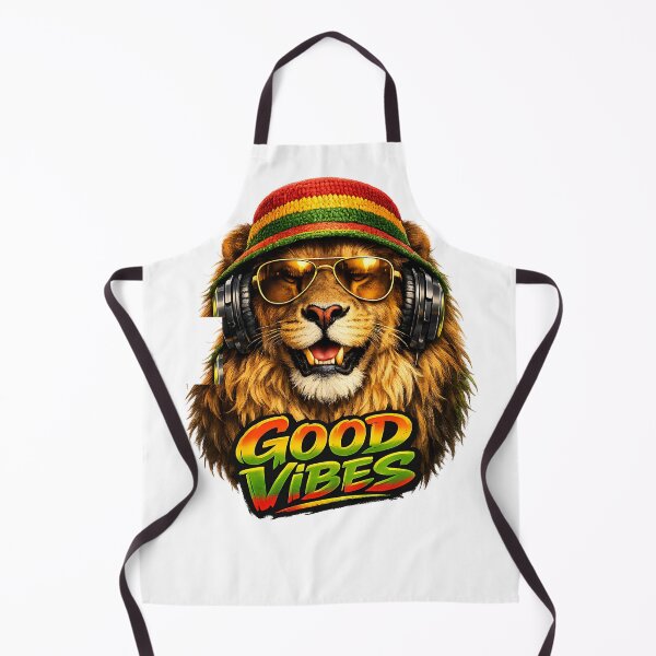Item preview, Good Vibes Reggae Lion DJ Rasta designed and sold by ZenRave Designs.