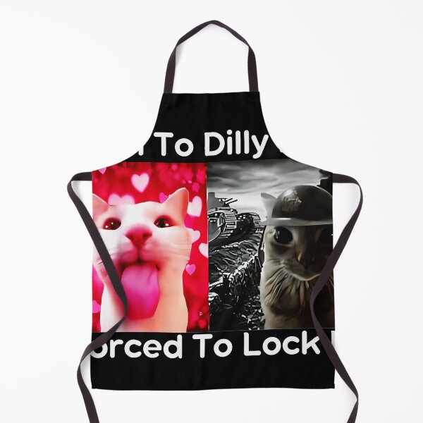 Item preview, Born To Dilly Dally Forced To Lock In Cat Meme Relatable Humor Gen Z designed and sold by SeraXYZ.
