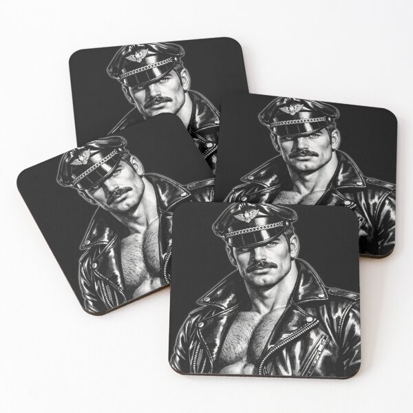 Item preview, Gay Leather Bar Daddy Berlin Calling Leder Pride Graphic Design designed and sold by ItsAKinkThing.