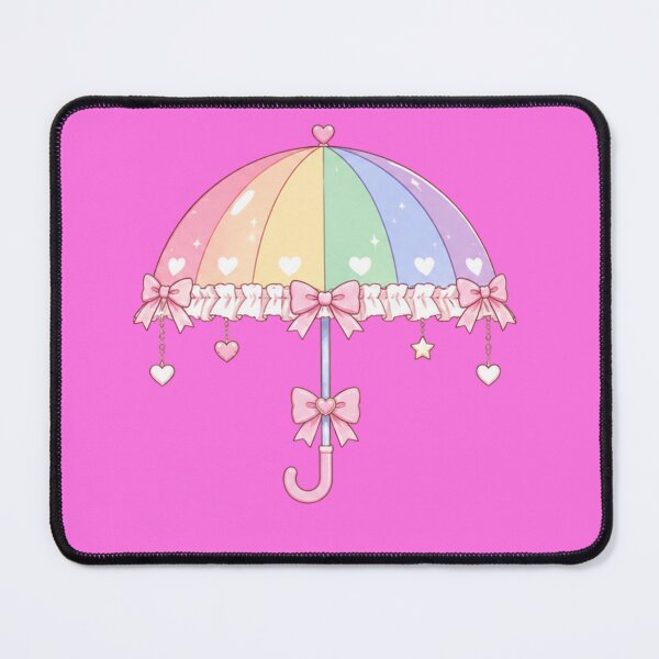 Item preview, Rainbow Kawaii Umbrella designed and sold by fadeinkstudio.