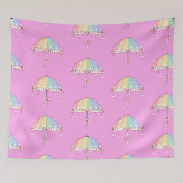 Item preview, Rainbow Kawaii Umbrella designed and sold by fadeinkstudio.