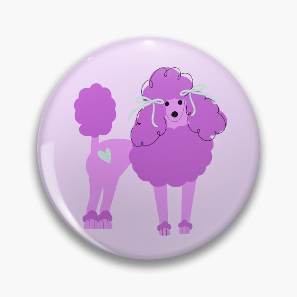 Item preview, Purple Poodle Cute Dog illustration designed and sold by AnulaArt.