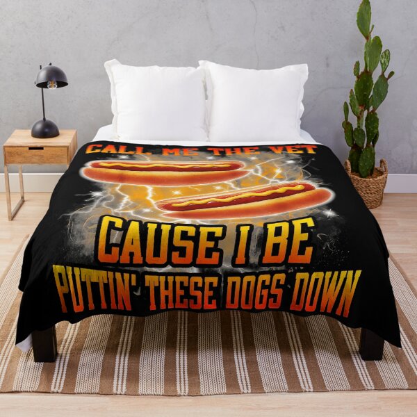 Item preview, Call Me The Vet Cause I Be Puttin' These Dogs Down Funny Hot Dog Lover designed and sold by SeraXYZ.