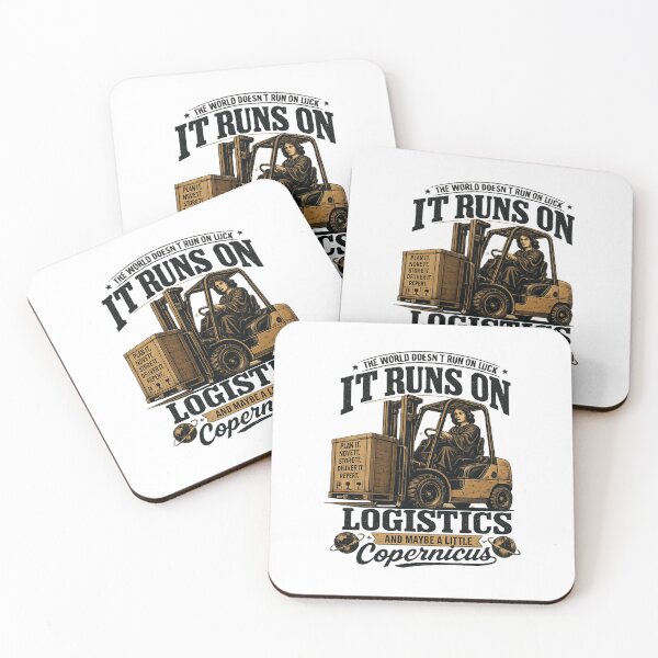 Item preview, Copernicus Runs on Logistics Forklift Retro Design designed and sold by RetroNibylander.