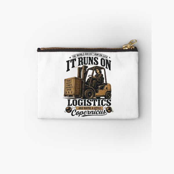 Item preview, Copernicus Runs on Logistics Forklift Retro Design designed and sold by RetroNibylander.