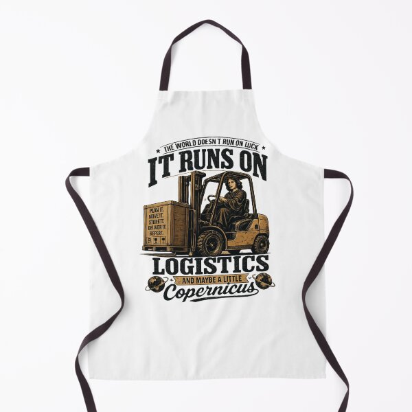 Item preview, Copernicus Runs on Logistics Forklift Retro Design designed and sold by RetroNibylander.
