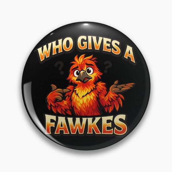 Item preview, Who Gives A Fawkes Funny Sarcastic Bird Design designed and sold by TeeTimeTreasure.