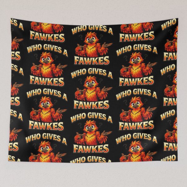 Item preview, Who Gives A Fawkes Funny Sarcastic Bird Design designed and sold by TeeTimeTreasure.